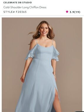 david's bridal steel blue bridesmaid dress David Bridal Steel Blue Bridesmaid Dress by Davids Bridal